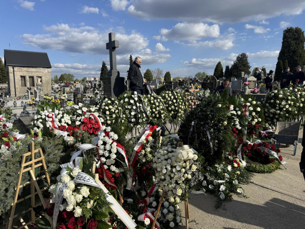Wieniec Dody na pogrzebie Łukasza Litewki