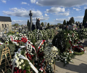 Wieniec Dody na pogrzebie Łukasza Litewki