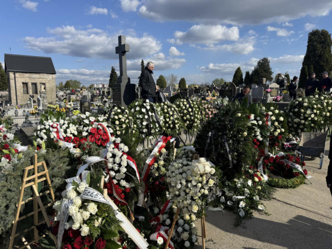 Wieniec Dody na pogrzebie Łukasza Litewki
