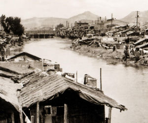 Cheonggyecheon w Seulu - zdjęcia archiwalne