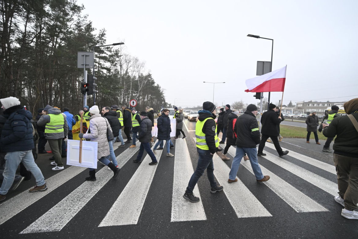 Mają dość korków, chcą buspas. W godzinach szczytu protestowali na pasach