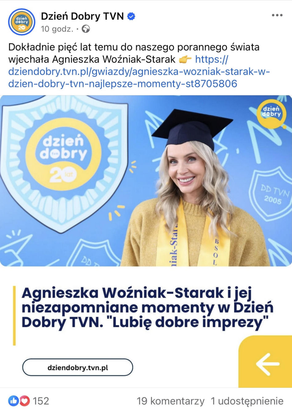 Agnieszka Woźniak-Starak wraca do TVP