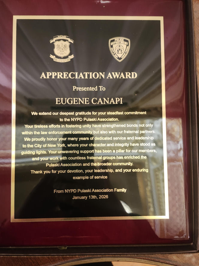 Wieczór NYPD Pulaski Association w Konsulacie Generalnym RP w Nowym Jorku