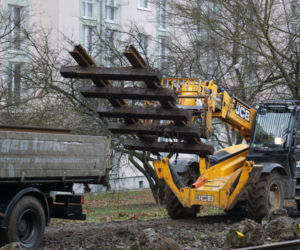 Remont torowiska na ul. Perłowej w Bydgoszczy. Prace nabierają tempa!