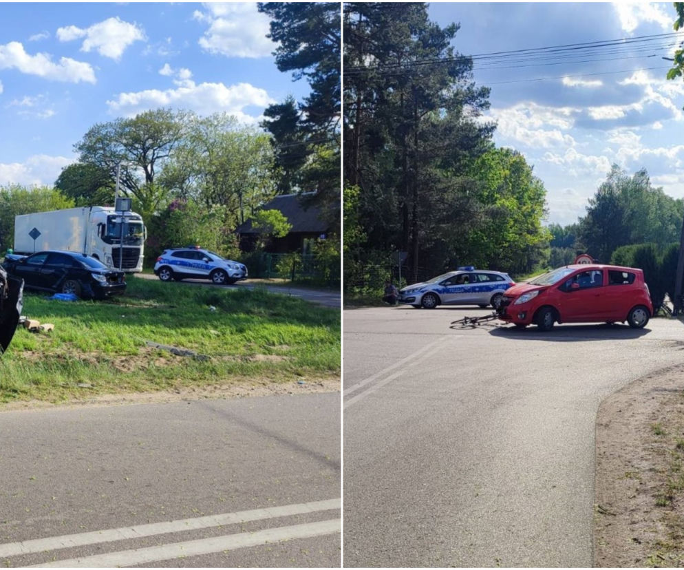 Patrzył się na fatalny wypadek BMW i opla. Sam staranował rowerzystę! Makabra pod Ostrowią Mazowiecką [ZDJĘCIA]