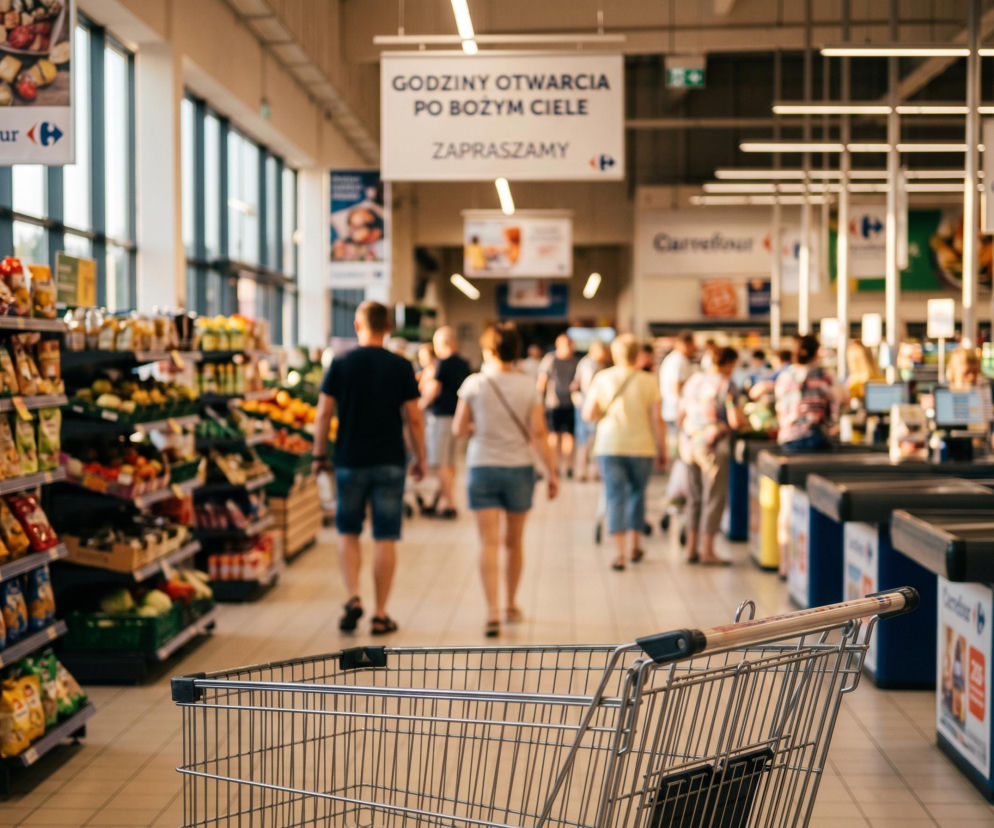 Czy Carrefour jest otwarty 5 czerwca 2026? Godziny otwarcia Carrefoura po Bożym Ciele