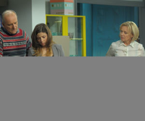 Pierwsza miłość. Marek (Maciej Tomaszewski), Kinga (Aleksadra Zienkiewicz), Maciek (Joachim Olko), Artur (Łukasz Płoszajski), Aneta (Maria Pakulnis)