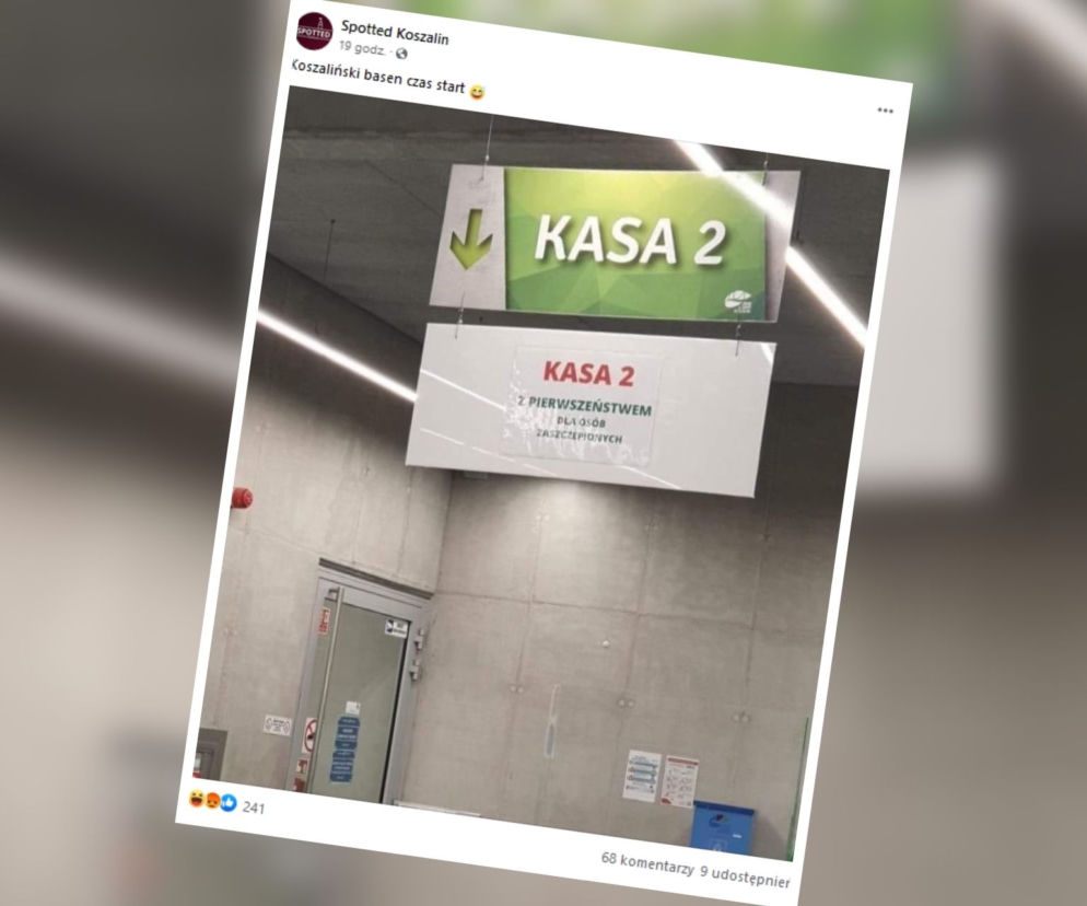Koszalin. W Parku Wodnym otwarto kasy Z PIERWSZEŃSTWEM DLA ZASZCZEPIONYCH. W sieci zawrzało!