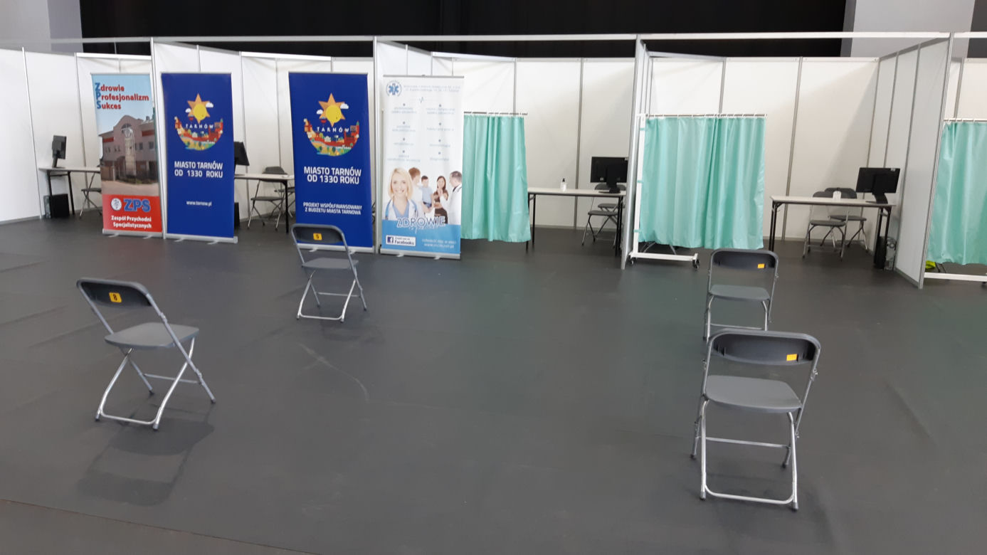 Punkt masowych szczepień gotowy - zobacz zdjęcia!