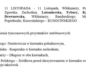 10. Zmiany w komunikacji miejskiej na czas Maratonu DOZ - 17 kwietnia