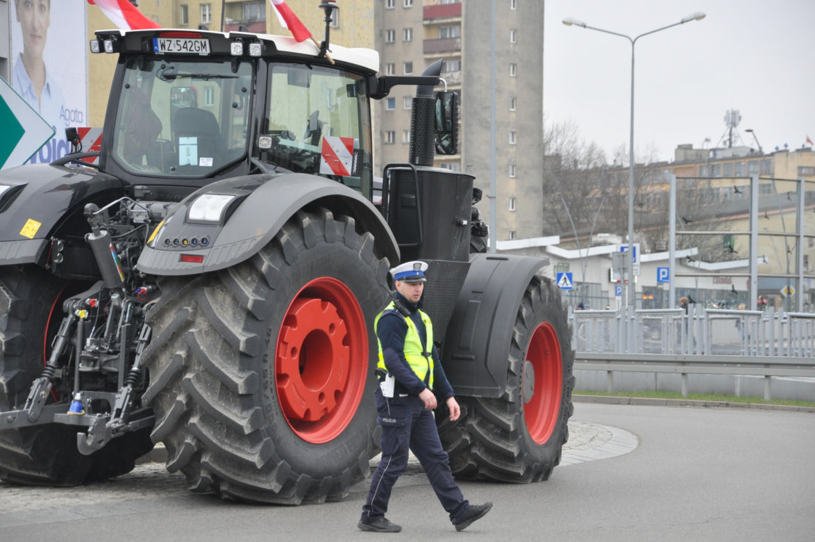Strajk rolników w Kielcach. 14 marca 2024