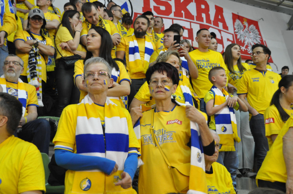 Kibice na meczu Industria Kielce - SC Magdeburg