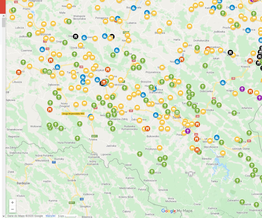 Z pasji zwiedzania stworzył mapę z zabytkami Podkarpacia! Jest na niej już ponad 550 ciekawych miejsc!