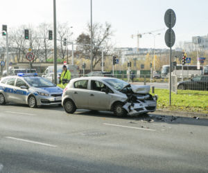Kolizja na Mokotowie