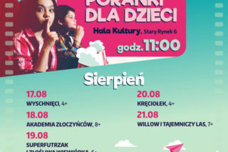 Bajkowe poranki w Łomży. Darmowe seanse dla dzieci w Hali Kultury
