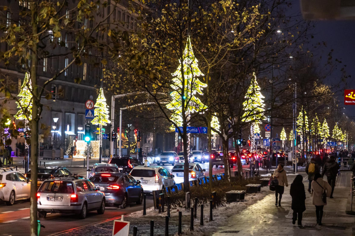 Iluminacja świąteczna 2023 w Warszawie - zdjęcia
