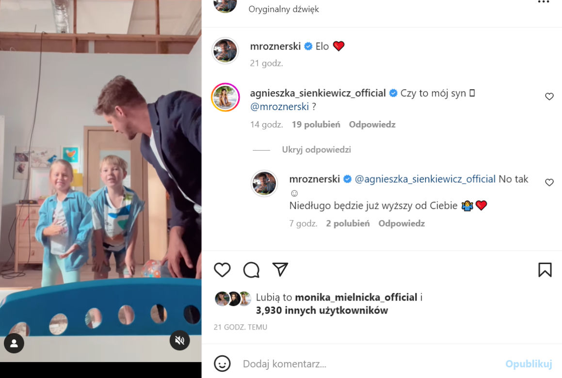 M jak miłość. Komentarz serialowej Kasi (Agnieszka Sienkiewicz) na Instagramie 