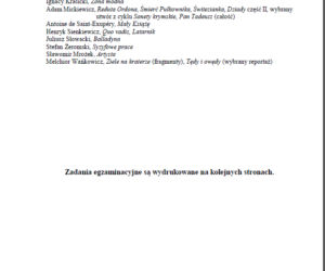 Egzamin ósmoklasisty 2019 - Arkusze Język Polski
