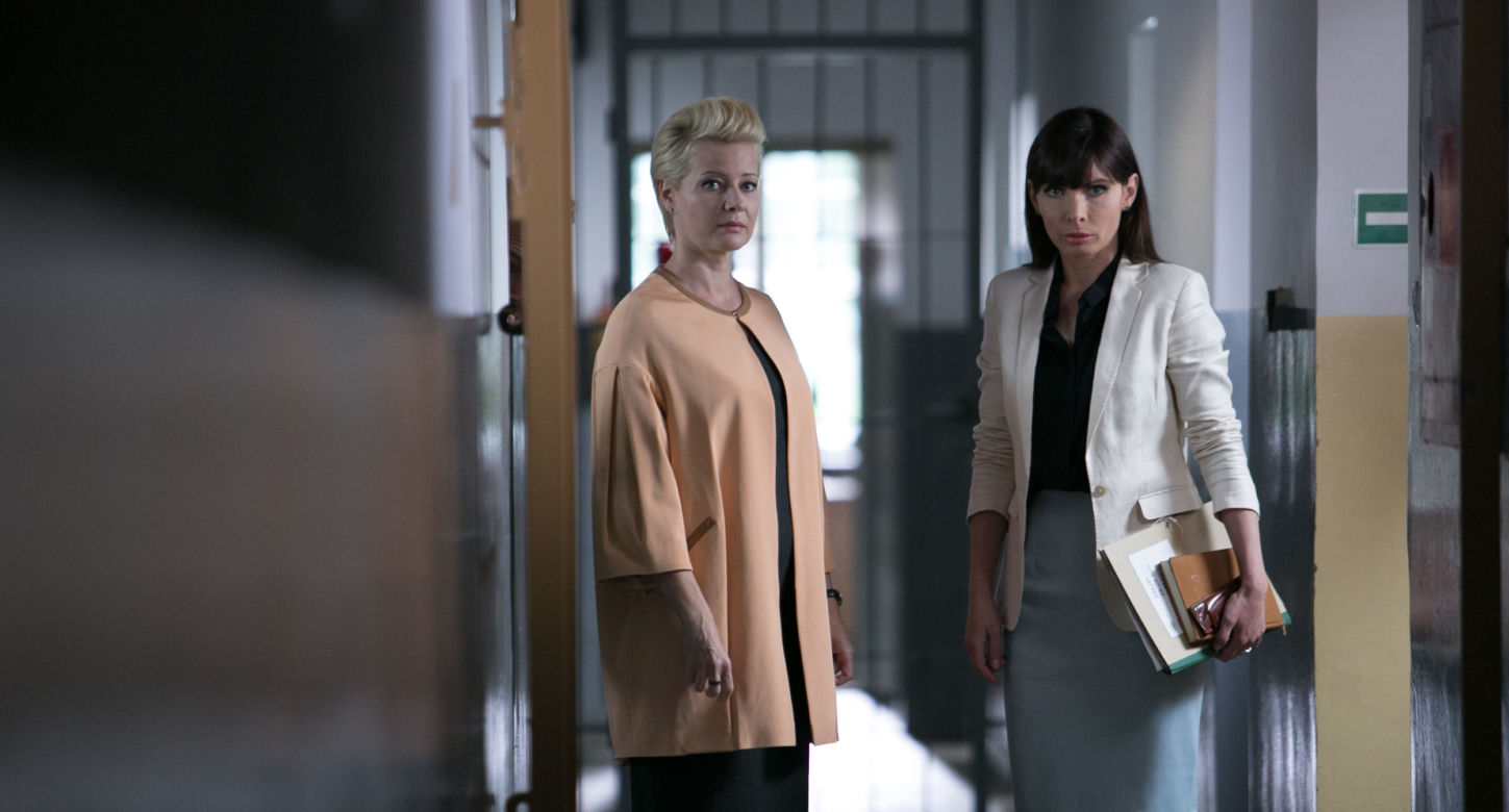PRAWO AGATY 6 sezon odc. 1. Maria Okońska (Małgorzata Kożuchowska), Agata Przybysz (Agnieszka Dygant)