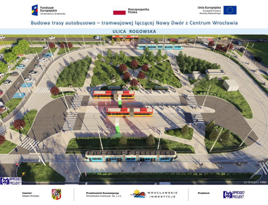 Końcowy przystanek Trasy Autobusowo-Tramwajowej