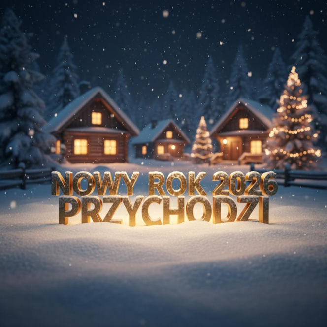 Gify na Sylwestra i kartki na Nowy Rok 2026