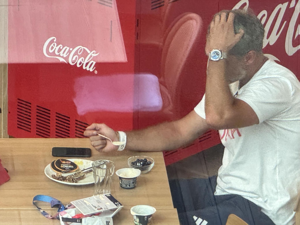 Tomasz Wiktorowski na obiedzie po porażce Świątek