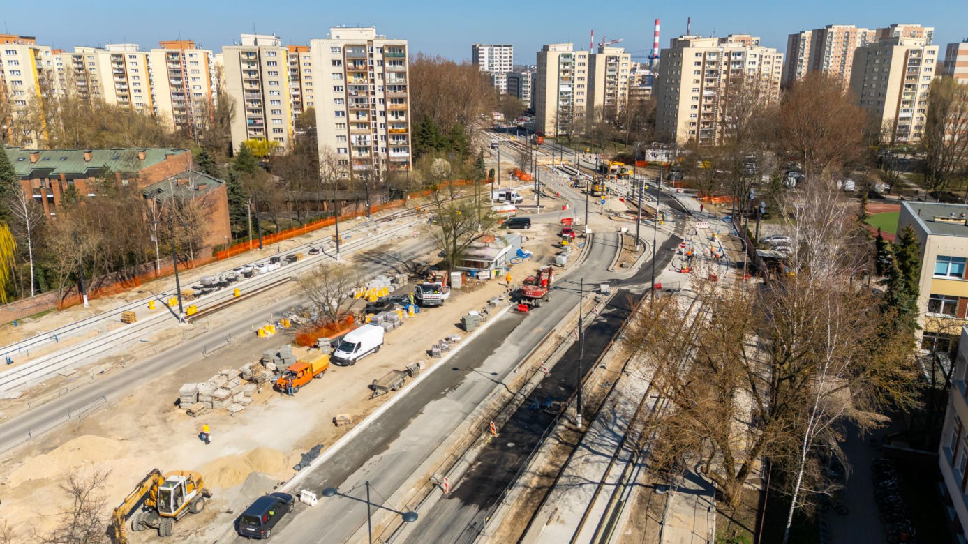 Budowa tramwaju na ul. Św. Bonifacego