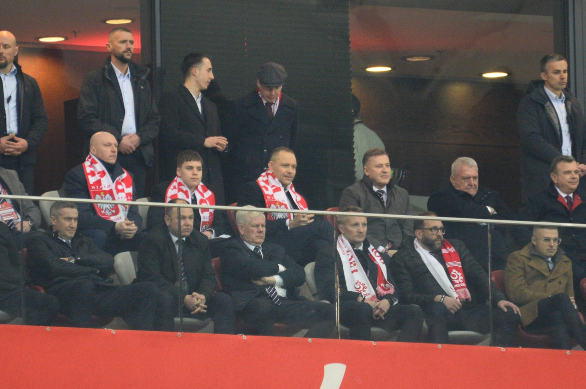 Karol Nawrocki i Przemysław Czarnek na mecze Polska - Albania
