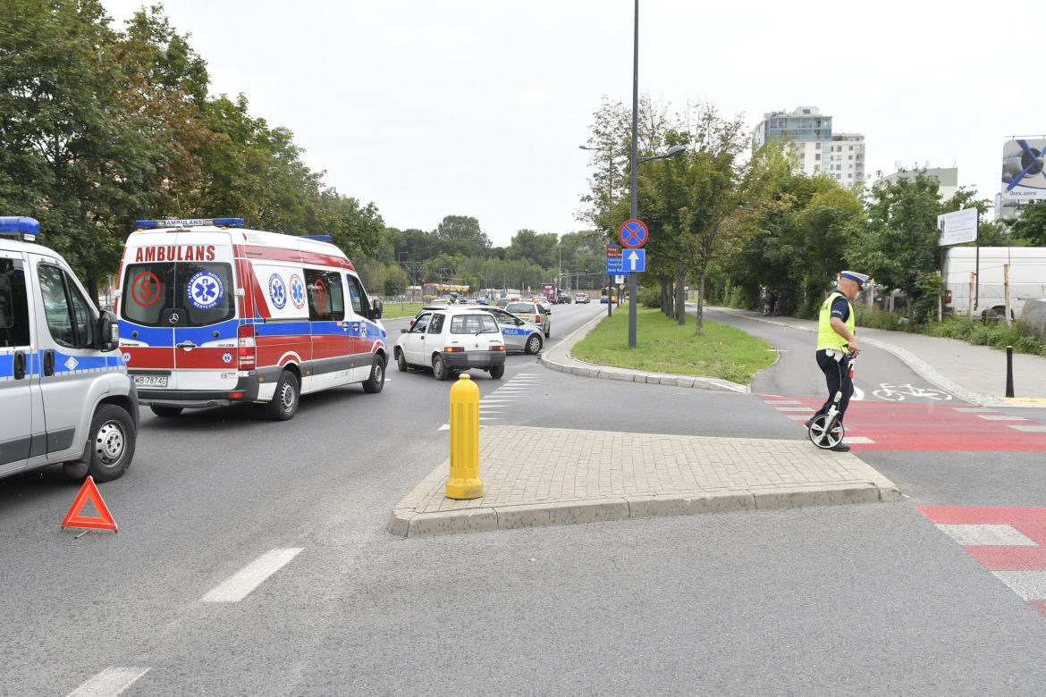 Wypadek z udziałem hulajnogi elektrycznej