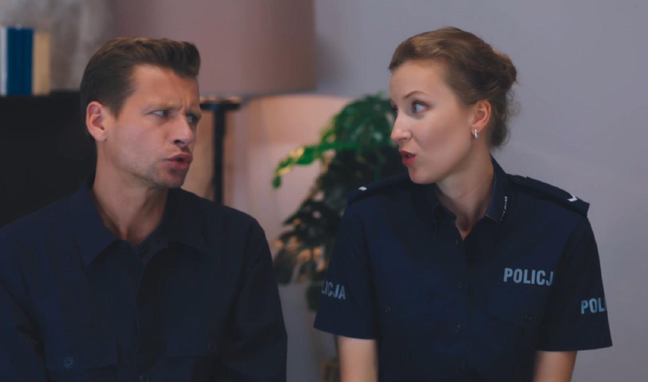 M jak miłość kulisy serialu. Adam Karski (Patryk Szwichteberg), Natalka (Dominika Suchecka)