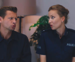 M jak miłość kulisy serialu. Adam Karski (Patryk Szwichteberg), Natalka (Dominika Suchecka)