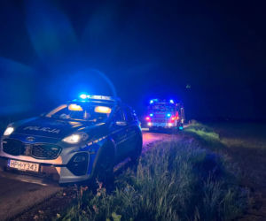 Taksówka wypadła z drogi i dachowała pomiędzy miejscowościami Borki Siedleckie i Przygody. W wypadku poszkodowane zostały dwie osoby