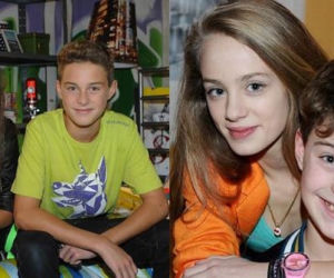 Rodzinka.pl. Kuba Boski (Adam Zdrójkowski), Paulina (Julia Wieniawa-Narkiewicz), Agata (Wiktoria Gąsiewska)