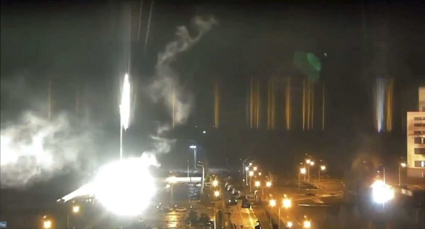 Atak na elektrownię atomową w Energodarze