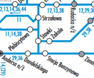 Zimowa - przystanek w Toruniu