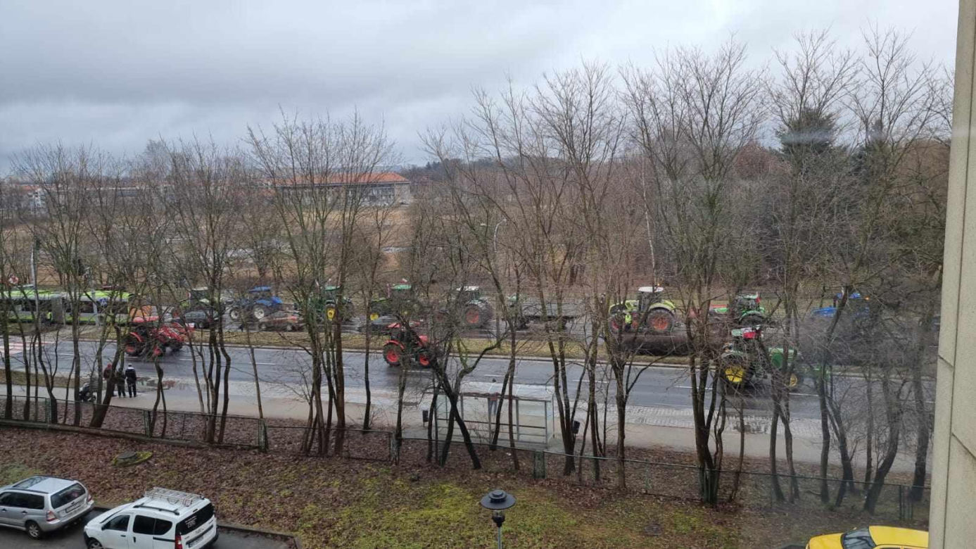 Protest rolników w Olsztynie 20 lutego [ZDJĘCIA]