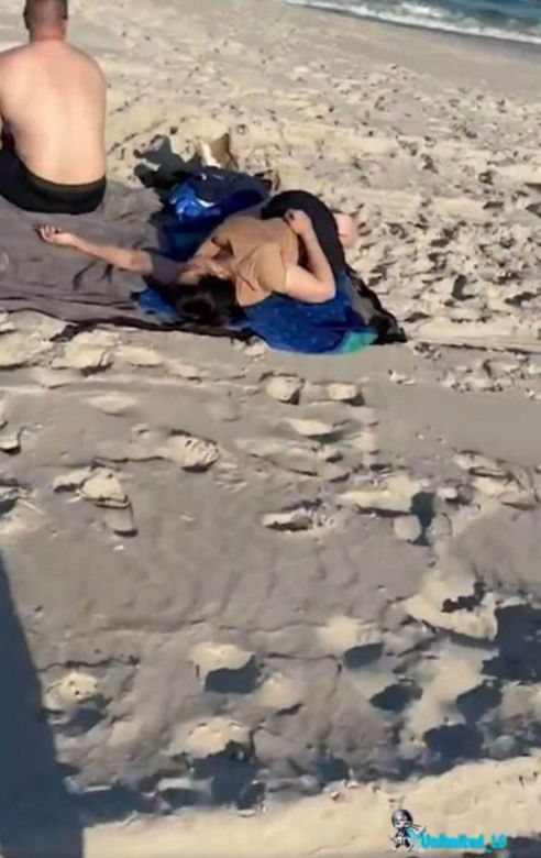 Żona złapała męża z kochanką na plaży! Wszystko się nagrało