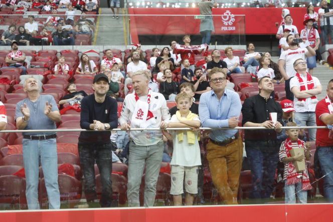 Kibice na meczu Polska-Nigeria