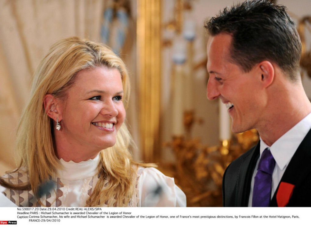 Michael Schumacher z żoną Corinną