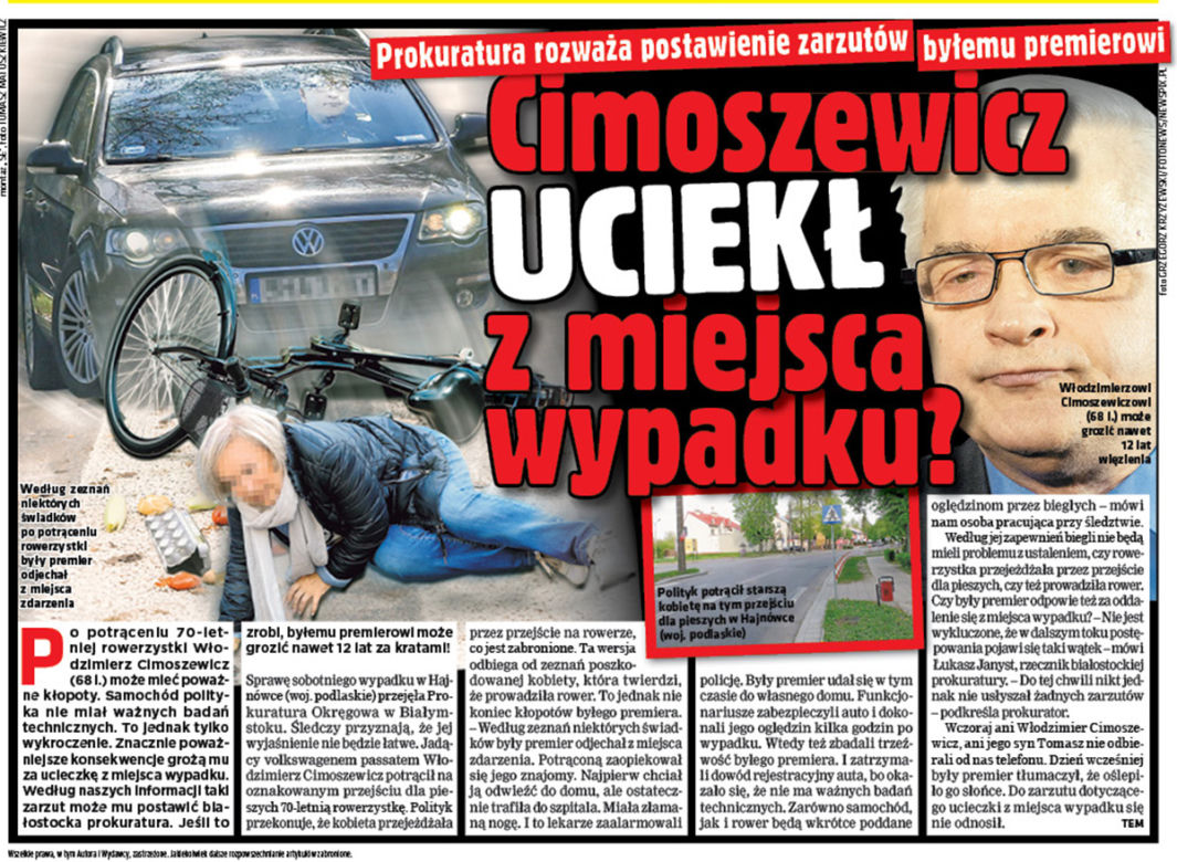 Cimoszewicz stanie przed sądem?