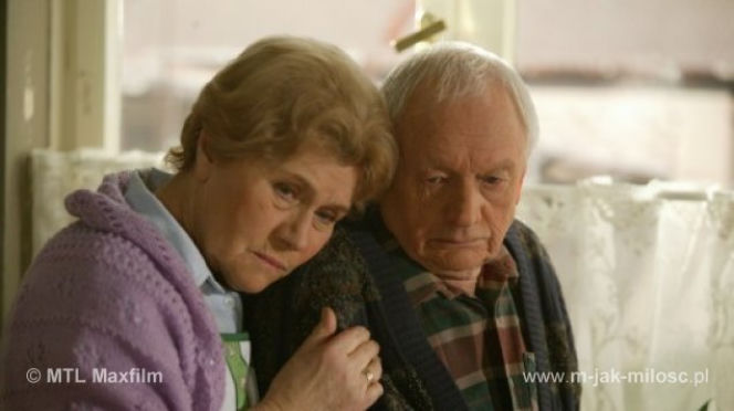 M jak miłość. Barbara (Teresa Lipowska) , Lucjan (Witold Pyrkosz) Mostowiakowie