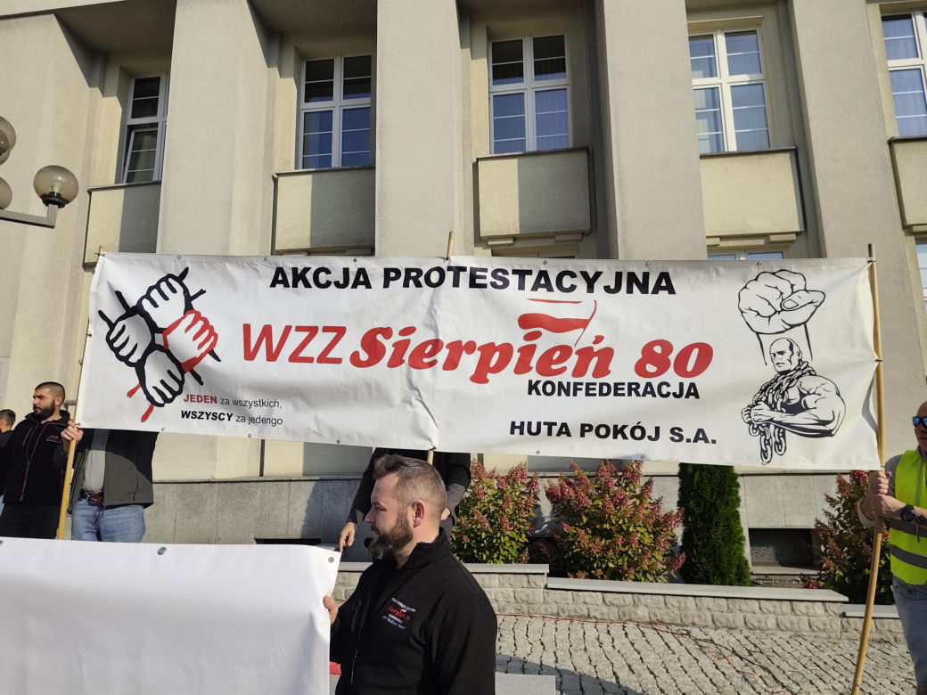 Górnicy protestują przeciw zwolnieniom