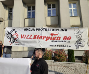 Górnicy protestują przeciw zwolnieniom