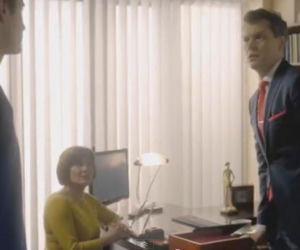 Na dobre i na złe odc. 549. Andrzej Falkowicz (Michał Żebrowski), Wanda Consalida (Barbara Lauks)
