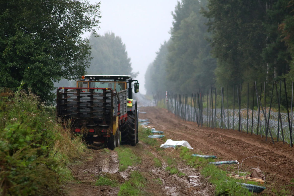 Usnarz Górny. Granica polsko-białoruska