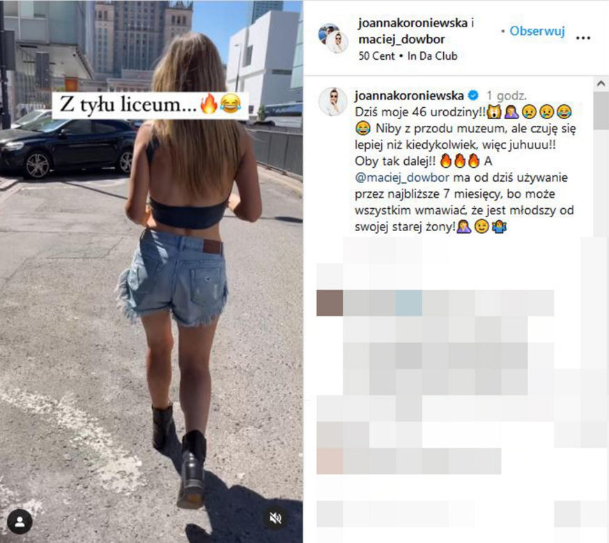 Koroniewska o ostro o sobie w dniu urodzin: "z przodu muzeum". W komentarzach burza!