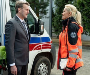 Na sygnale odc. 269. Wiktor Banach (Wojciech Kuliński), Anna Reiter (Lea Oleksiak)
