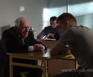 M jak miłość odc. 1018. Lucjan Mostowiak (Witold Pyrkosz), Paweł Zduński (Rafał Mroczek)