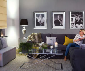Salon w stylu hygge 