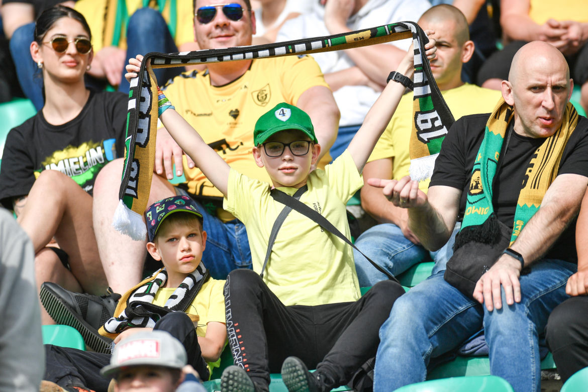 Kibice na meczu GKS Katowice - Odra Opole